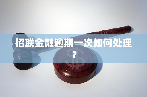 招联金融逾期一次如何处理？