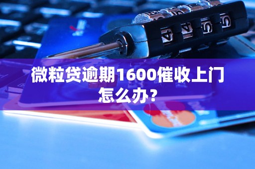 微粒贷逾期1600催收上门怎么办？