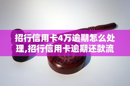 招行信用卡4万逾期怎么处理,招行信用卡逾期还款流程详解