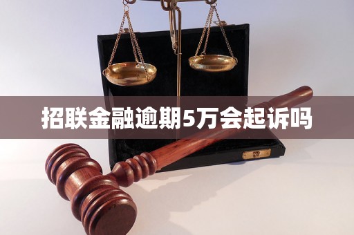 招联金融逾期5万会起诉吗