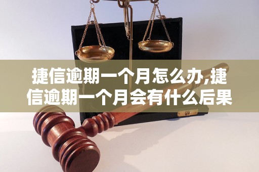 捷信逾期一个月怎么办,捷信逾期一个月会有什么后果