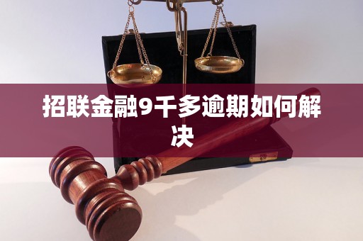 招联金融9千多逾期如何解决