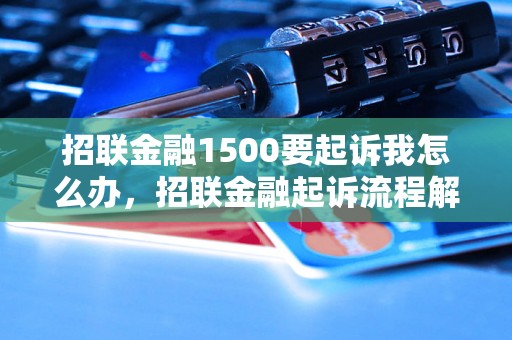 招联金融1500要起诉我怎么办，招联金融起诉流程解析