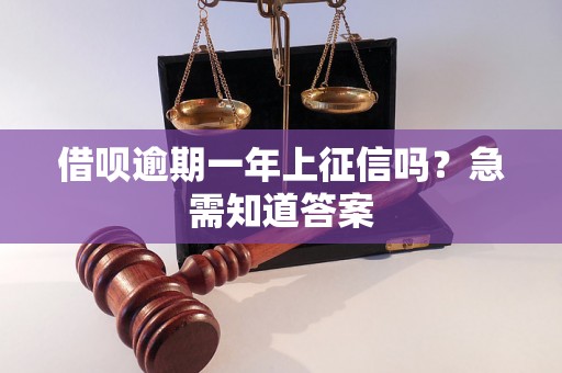 借呗逾期一年上征信吗？急需知道答案