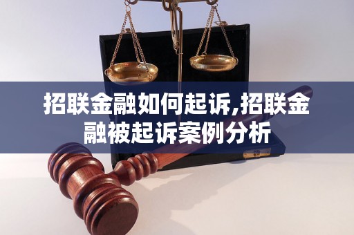 招联金融如何起诉,招联金融被起诉案例分析