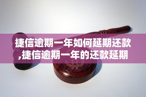 捷信逾期一年如何延期还款,捷信逾期一年的还款延期方法