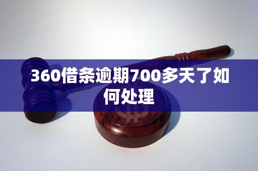 360借条逾期700多天了如何处理