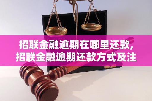 招联金融逾期在哪里还款,招联金融逾期还款方式及注意事项