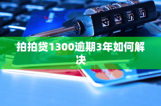 拍拍贷1300逾期3年如何解决