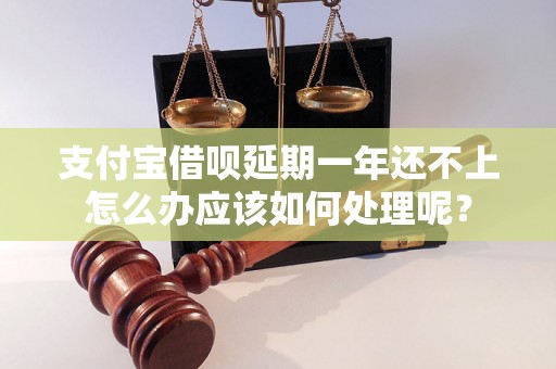 支付宝借呗延期一年还不上怎么办应该如何处理呢？