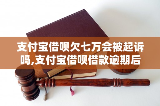 支付宝借呗欠七万会被起诉吗,支付宝借呗借款逾期后果