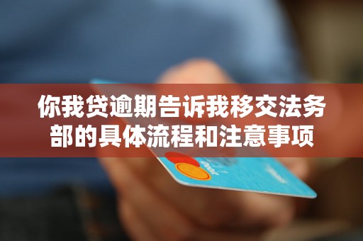 你我贷逾期告诉我移交法务部的具体流程和注意事项