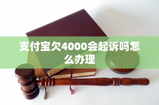 支付宝欠4000会起诉吗怎么办理