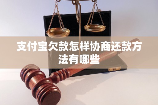 支付宝欠款怎样协商还款方法有哪些