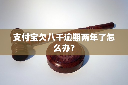 支付宝欠八千逾期两年了怎么办？