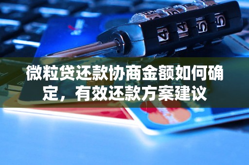 微粒贷还款协商金额如何确定，有效还款方案建议