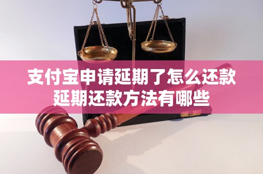 支付宝申请延期了怎么还款延期还款方法有哪些