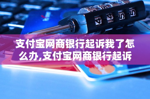 支付宝网商银行起诉我了怎么办,支付宝网商银行起诉案件处理流程