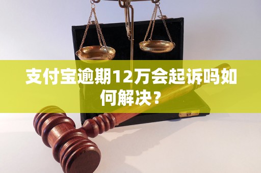 支付宝逾期12万会起诉吗如何解决？