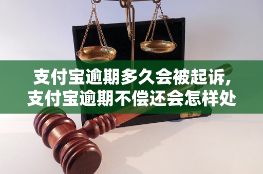 支付宝逾期多久会被起诉,支付宝逾期不偿还会怎样处理