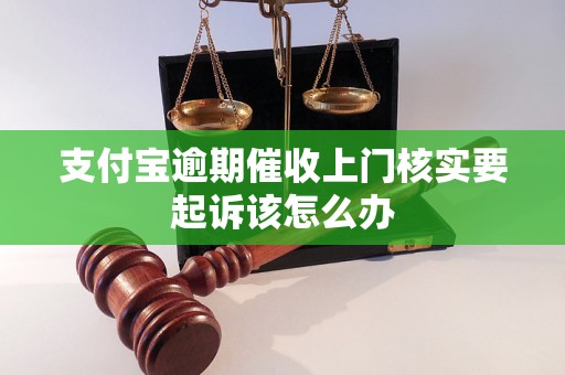 支付宝逾期催收上门核实要起诉该怎么办