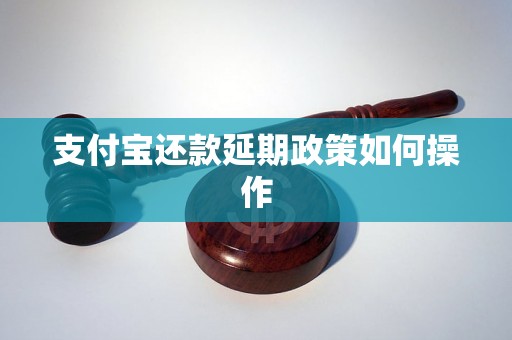 支付宝还款延期政策如何操作