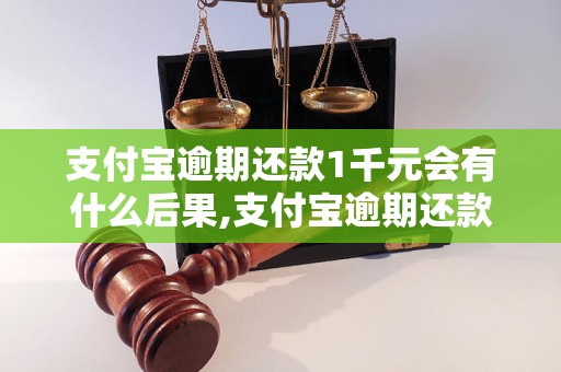 支付宝逾期还款1千元会有什么后果,支付宝逾期还款对个人信用影响大吗