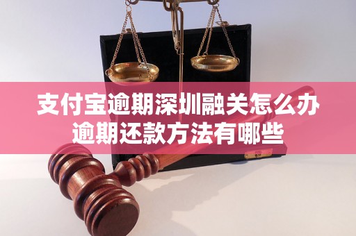 支付宝逾期深圳融关怎么办逾期还款方法有哪些