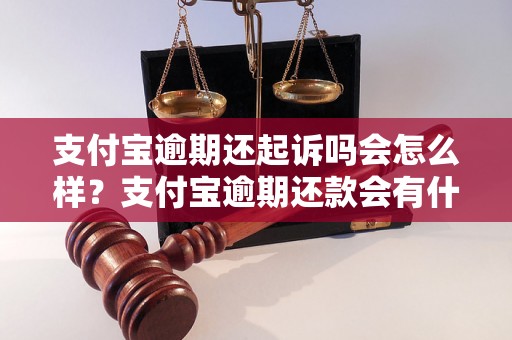 支付宝逾期还起诉吗会怎么样？支付宝逾期还款会有什么后果？