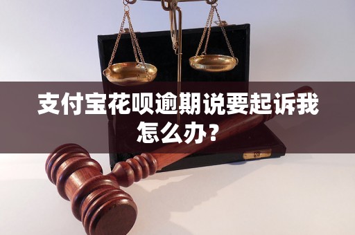 支付宝花呗逾期说要起诉我怎么办？