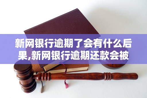 新网银行逾期了会有什么后果,新网银行逾期还款会被上诉吗