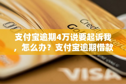 支付宝逾期4万说要起诉我，怎么办？支付宝逾期借款可能会引发什么后果？