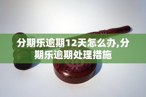 分期乐逾期12天怎么办,分期乐逾期处理措施