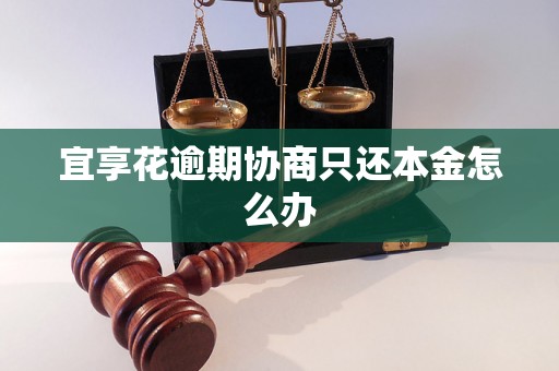 宜享花逾期协商只还本金怎么办