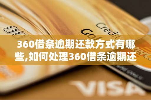 360借条逾期还款方式有哪些,如何处理360借条逾期还款问题