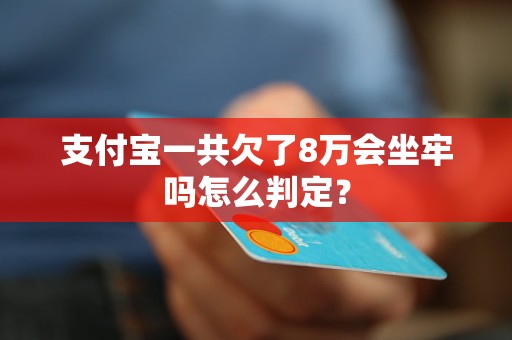 支付宝一共欠了8万会坐牢吗怎么判定？