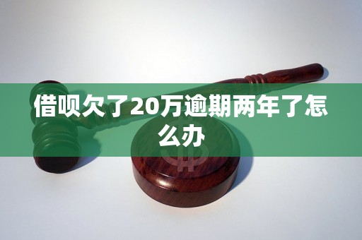 借呗欠了20万逾期两年了怎么办