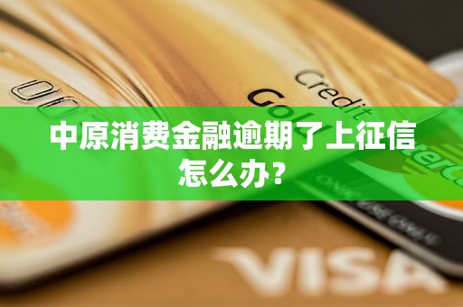 中原消费金融逾期了上征信怎么办？