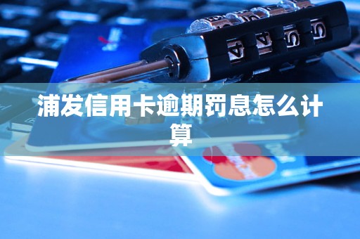 浦发信用卡逾期罚息怎么计算