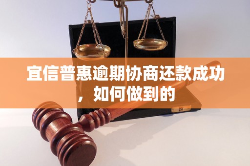 宜信普惠逾期协商还款成功，如何做到的