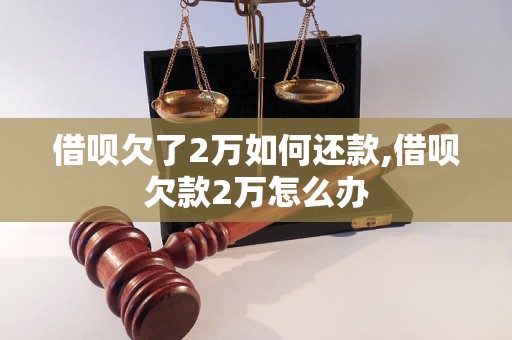 借呗欠了2万如何还款,借呗欠款2万怎么办