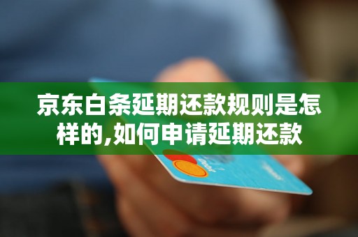 京东白条延期还款规则是怎样的,如何申请延期还款