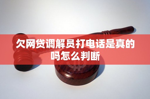 欠网贷调解员打电话是真的吗怎么判断