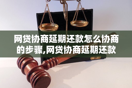 网贷协商延期还款怎么协商的步骤,网贷协商延期还款的技巧