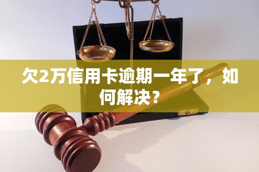 欠2万信用卡逾期一年了，如何解决？