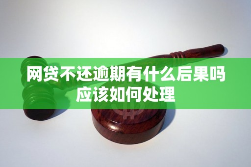 网贷不还逾期有什么后果吗应该如何处理