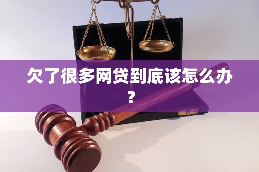 欠了很多网贷到底该怎么办？