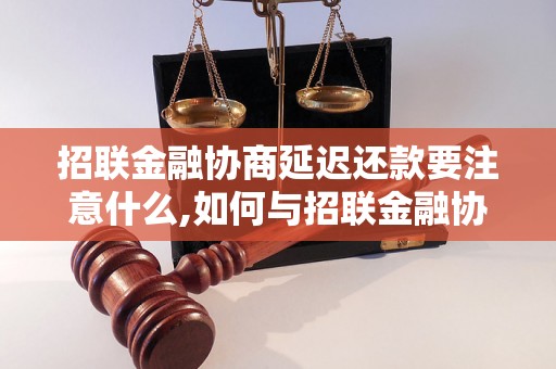 招联金融协商延迟还款要注意什么,如何与招联金融协商延迟还款