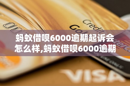 蚂蚁借呗6000逾期起诉会怎么样,蚂蚁借呗6000逾期后的处罚措施