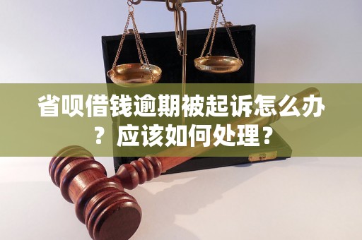 省呗借钱逾期被起诉怎么办？应该如何处理？